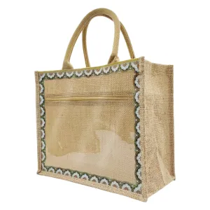 Linen Tote Bags Waterproof Daily Utility Bag(Interchangeable decorative canvas)
