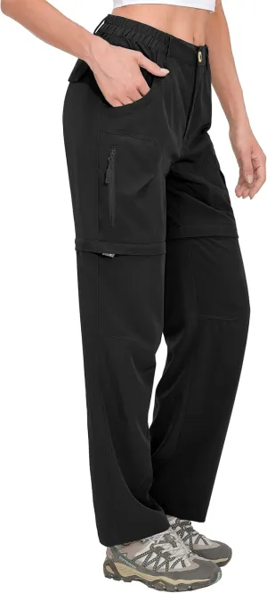 Little Donkey Andy Women's Hiking Zip Off Pants Quick Dry Convertible Shorts UPF 50  Lightweight Outdoor Fishing Safari Pants