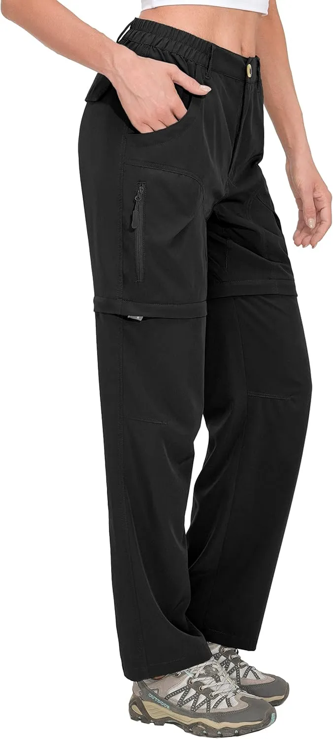 Little Donkey Andy Women's Hiking Zip Off Pants Quick Dry Convertible Shorts UPF 50  Lightweight Outdoor Fishing Safari Pants