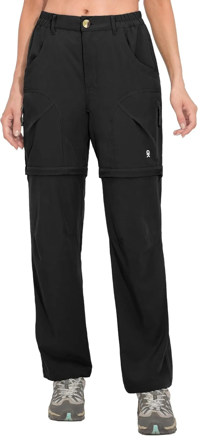 Little Donkey Andy Women's Hiking Zip Off Pants Quick Dry Convertible Shorts UPF 50  Lightweight Outdoor Fishing Safari Pants