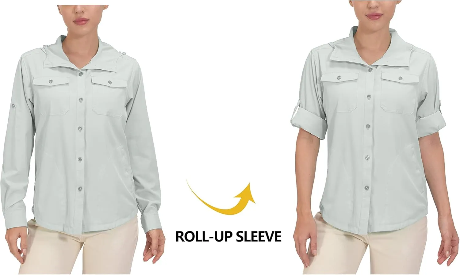 Little Donkey Andy Women's Hoodie Long Sleeve Shirt UPF 50  Sun Protection Outdoor Quick Dry Fishing Hiking Shirts