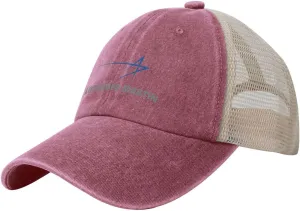 Lockheed Martin Adjustable Baseball Cap Sport Vintage Washed Mesh Baseball Cap