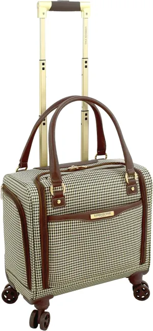 London Fog Oxford III 8-Wheel Under Seat Bag, Olive, Carry-On 15-Inch