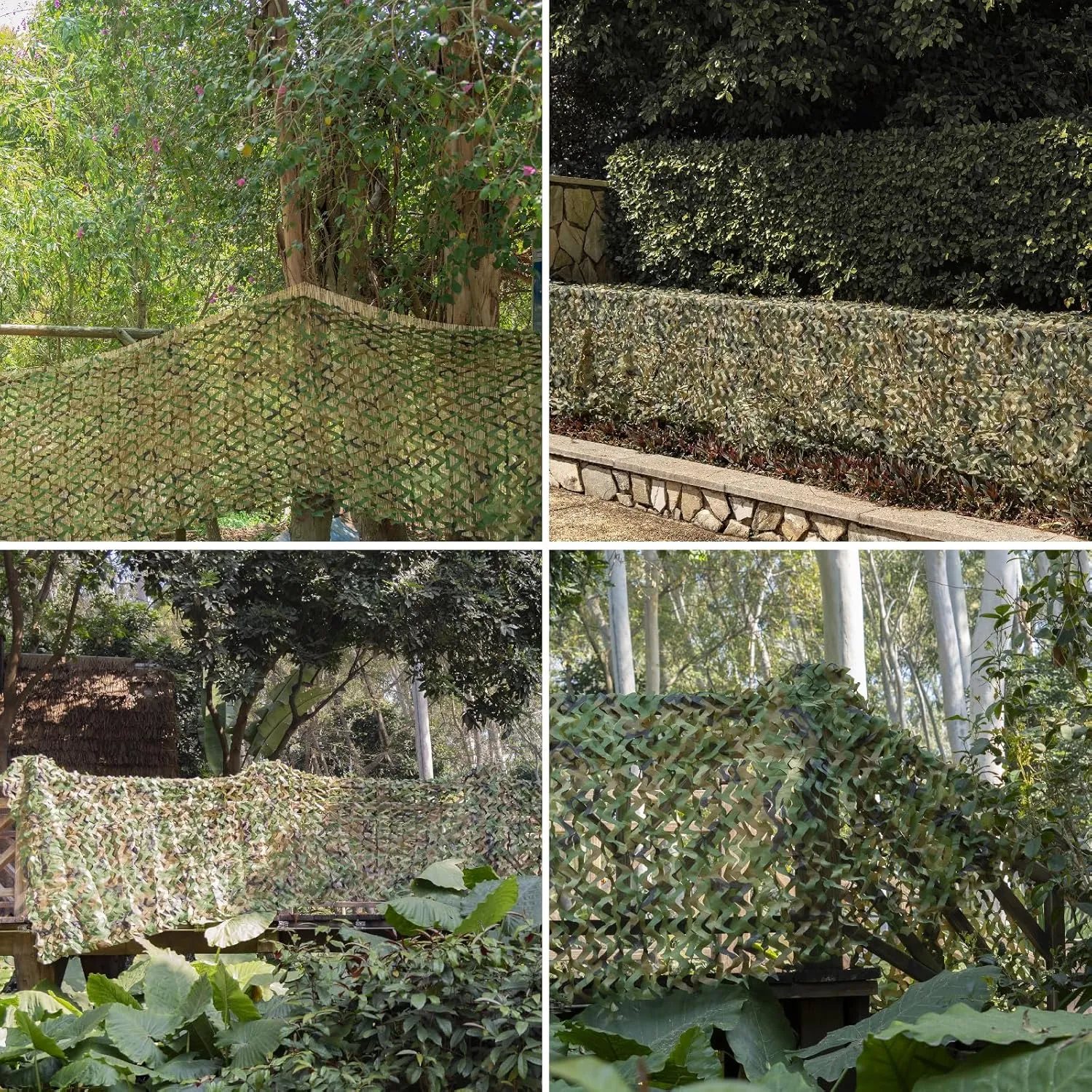 LOOGU Camo Netting, Camouflage Net Blinds Great for Sunshade Camping Shooting Hunting