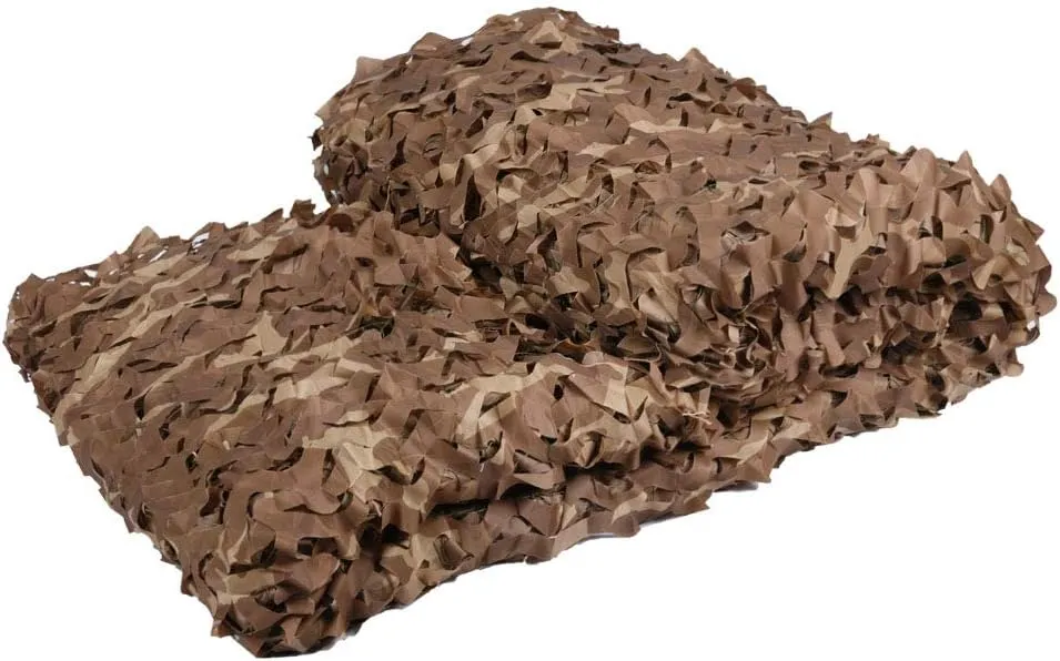LOOGU Custom Woodland Camo Netting Camping Military Hunting Camouflage Net 6.5 x 10ft, 6.5 x 26ft, 10 x 10ft, 10 x 13ft, 10 x 16.5ft, 13 x 16.5ft, 16.5 x 20ft, 20 x 20ft