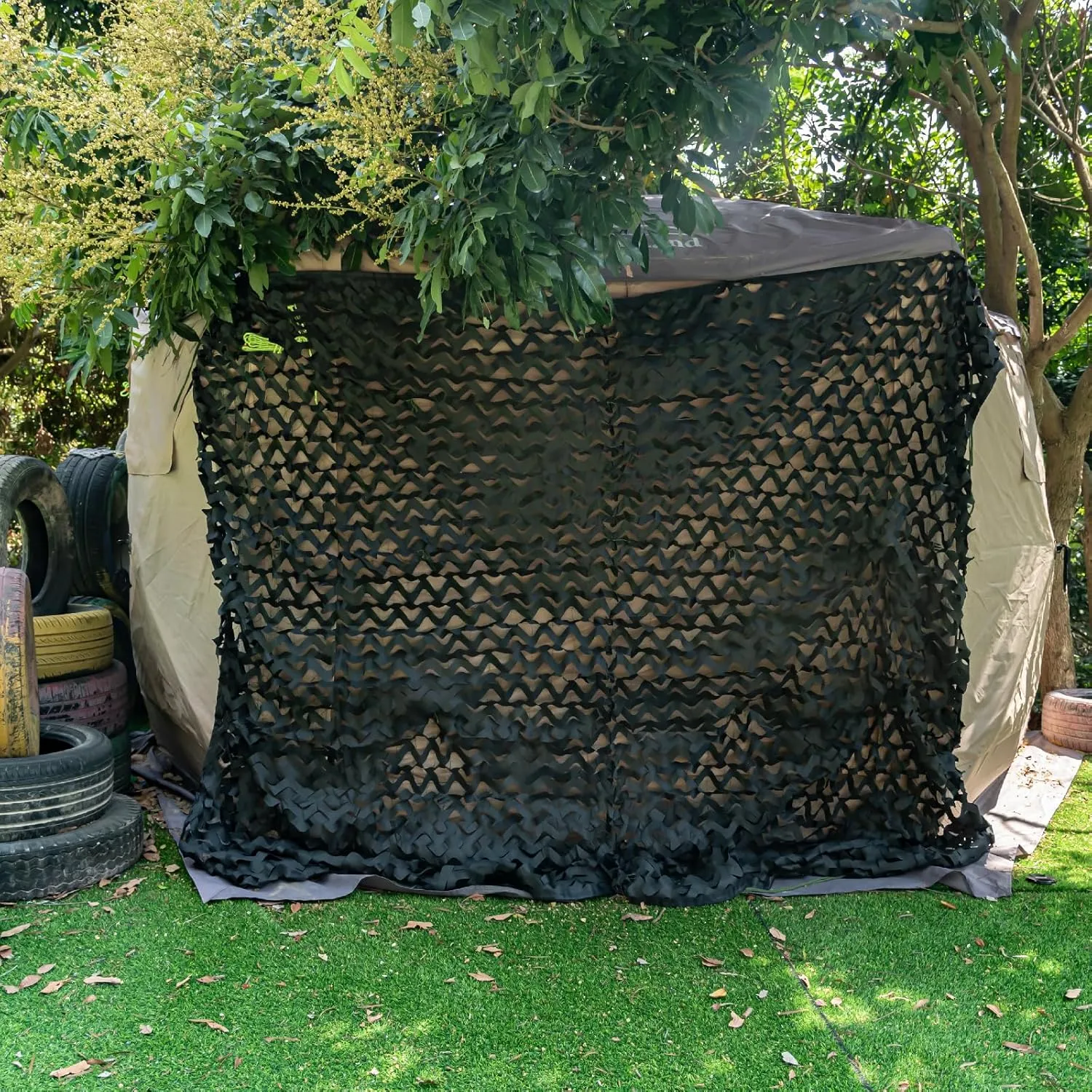 LOOGU Custom Woodland Camo Netting Camping Military Hunting Camouflage Net 6.5 x 10ft, 6.5 x 26ft, 10 x 10ft, 10 x 13ft, 10 x 16.5ft, 13 x 16.5ft, 16.5 x 20ft, 20 x 20ft