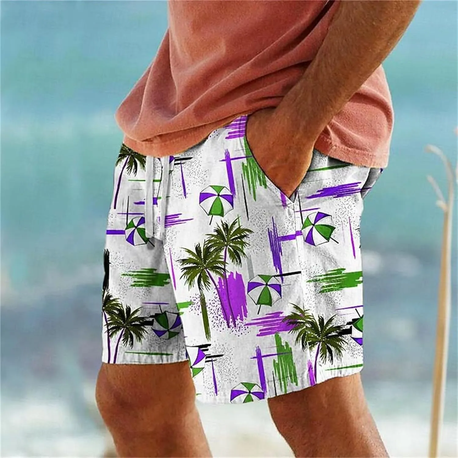 Lounging Shorts for Men Outdoor Five Point Beach Pants Swimming Summer Men's Pants Shorts Men Mens Swim Without