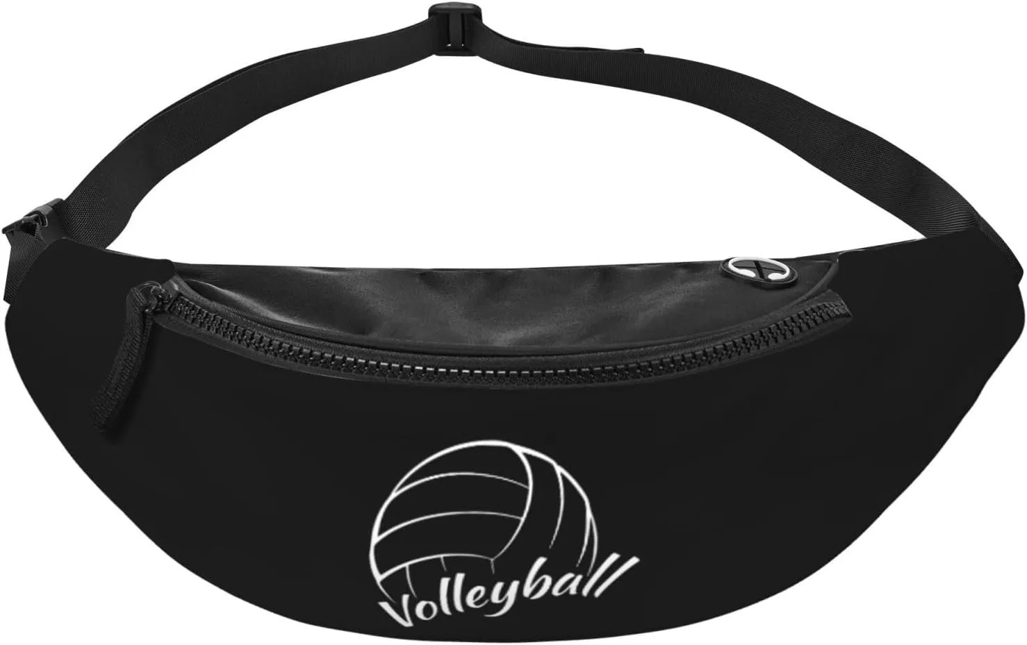 Love Is Volleyball Unisex Adjustable Leisure Waist Bag Outdoor Sports Running Waist Bag Business Travel Mobile Phone Bag