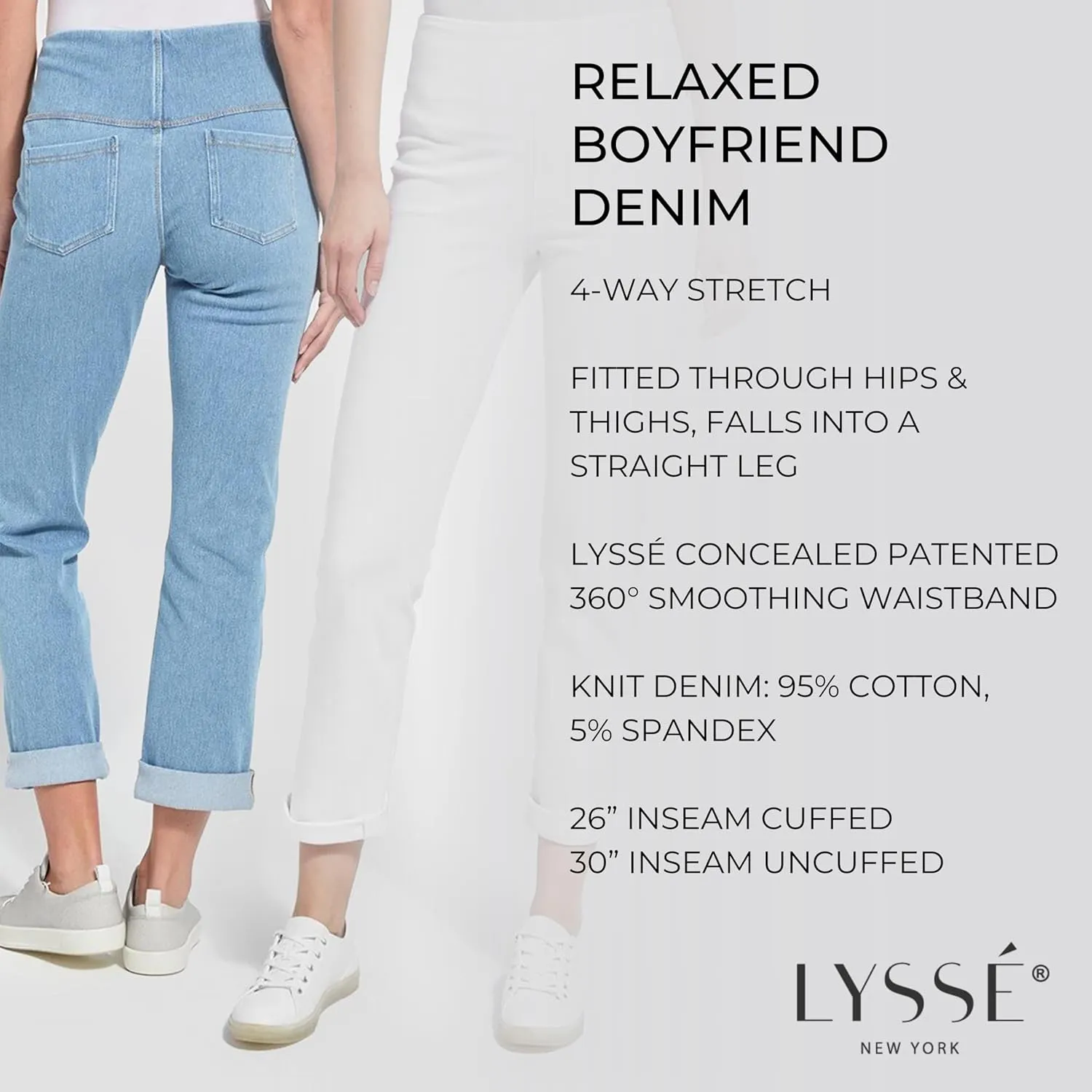 Lyssé Women's Boyfriend Denim Legging
