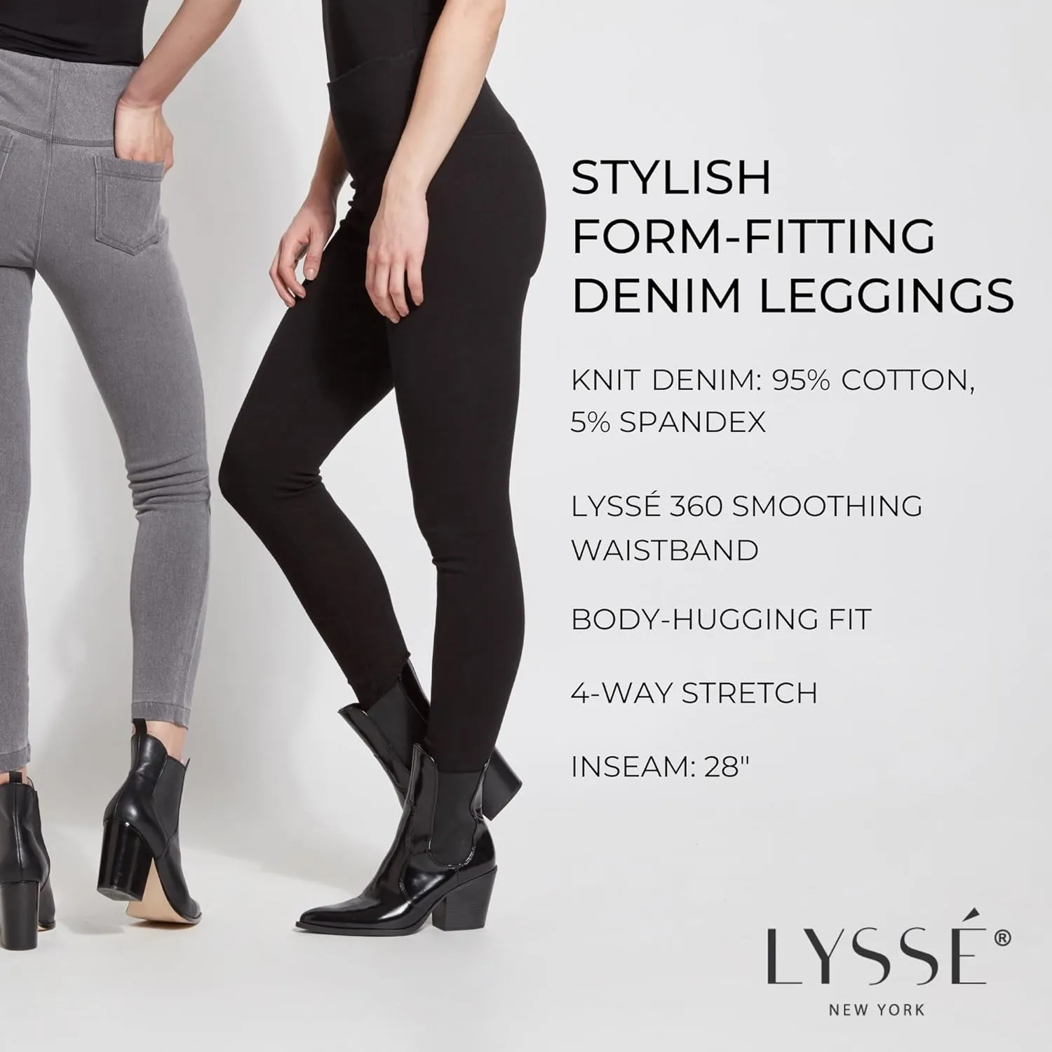 Lyssé Women's Plus Size Denim Legging