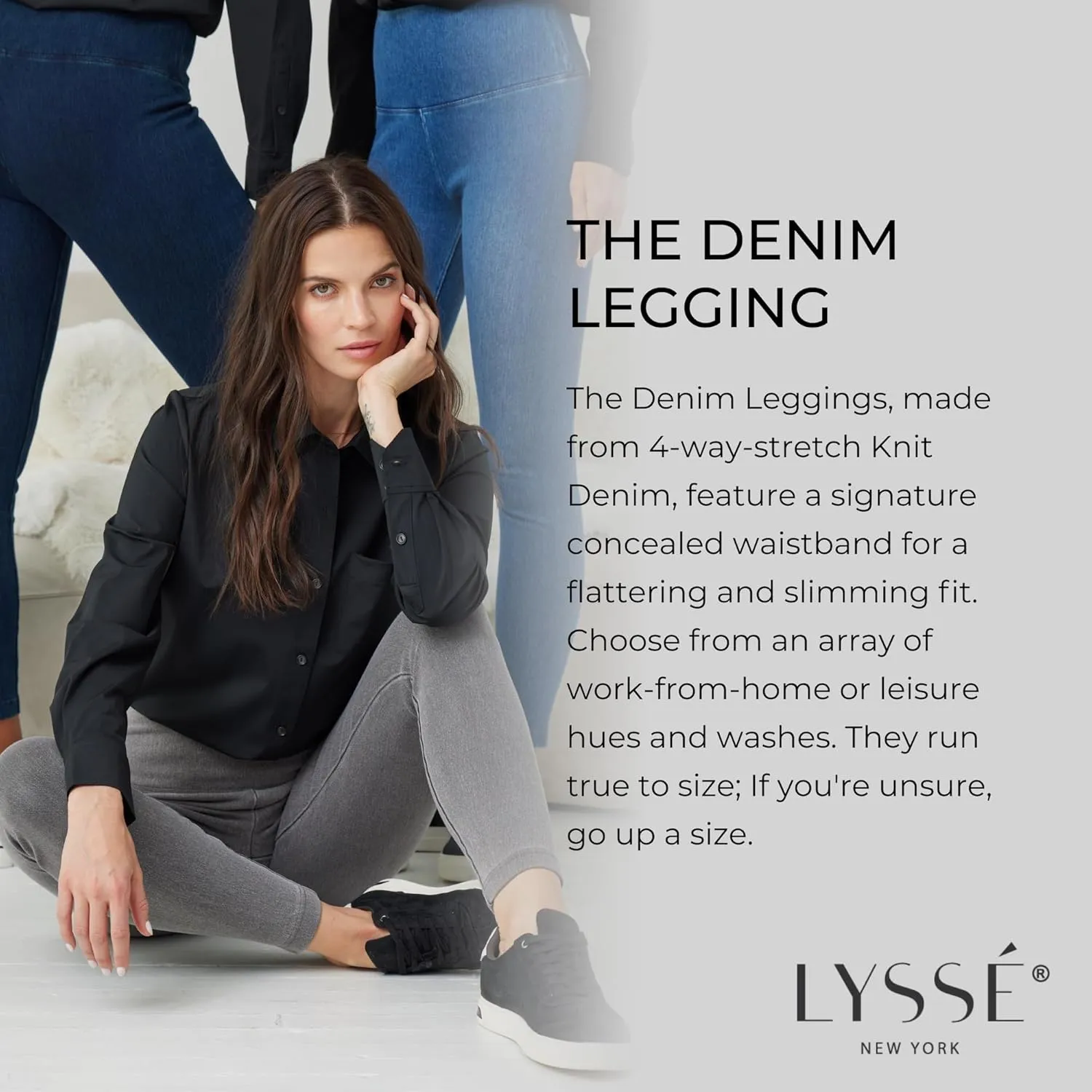 Lyssé Women's Plus Size Denim Legging