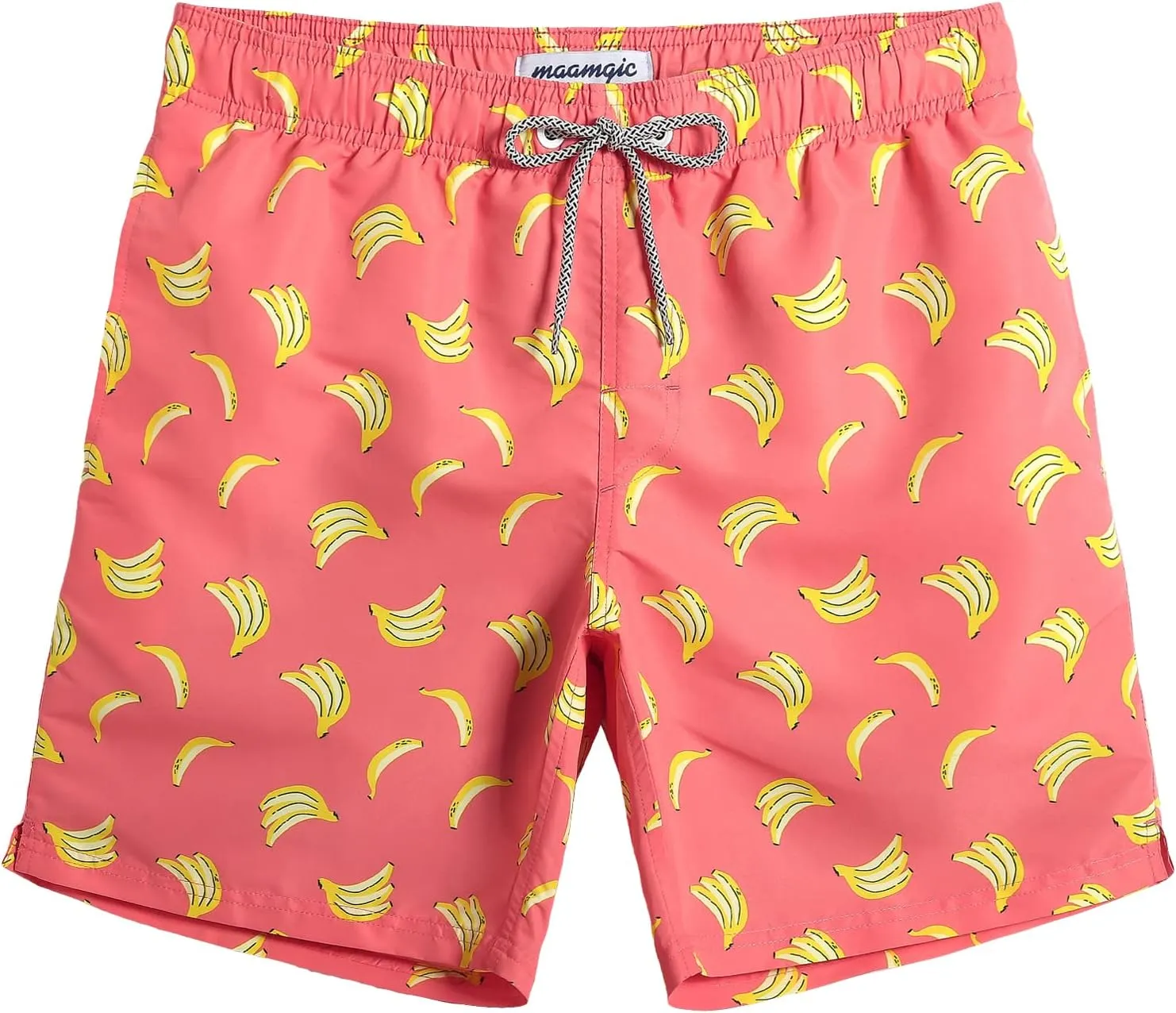 maamgic Mens Swim Trunks Quick Dry Swim Shorts with Mesh Lining Funny Swimwear Bathing Suits 7inch