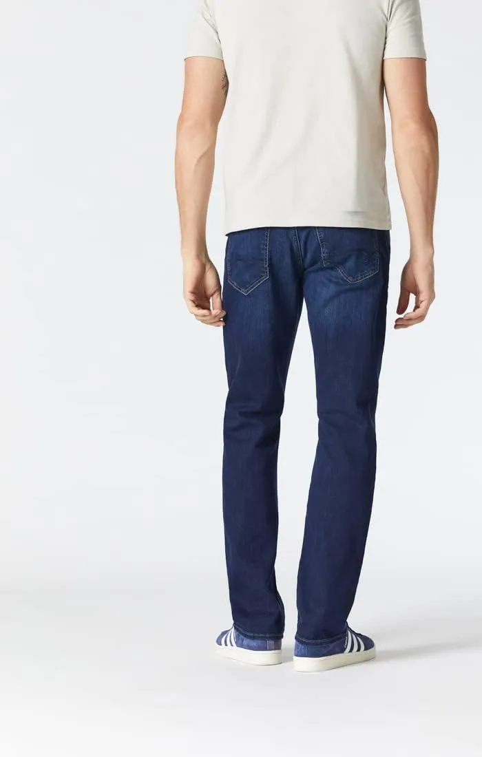 Mavi Men's Matt Mid-Rise Relaxed Straight Leg Jeans