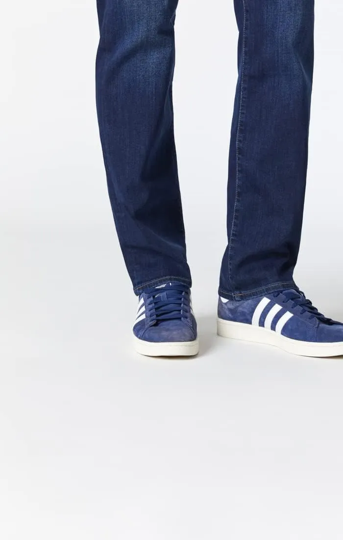 Mavi Men's Matt Mid-Rise Relaxed Straight Leg Jeans
