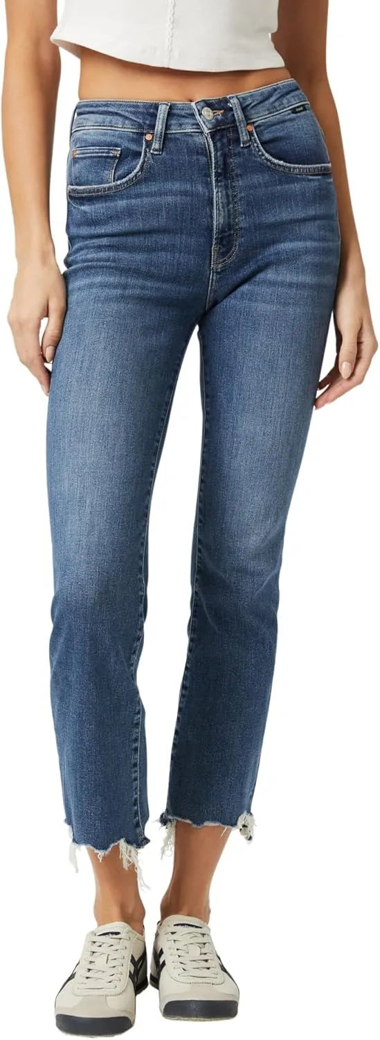 Mavi Women's Anika High Rise Crop Flare Leg Jeans
