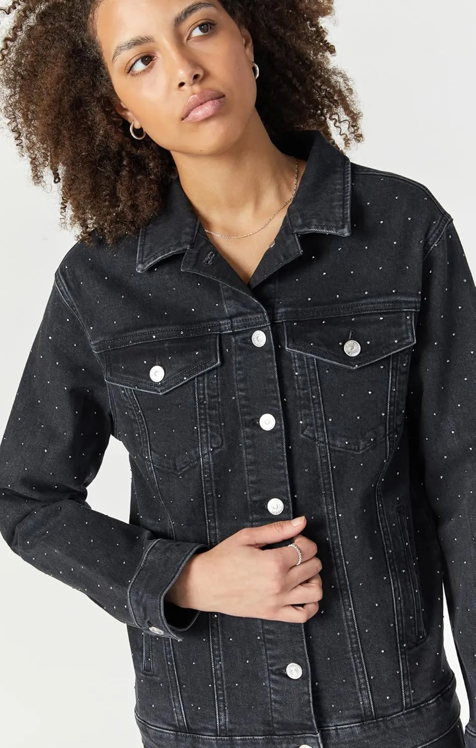 Mavi Women's Karla Relaxed Fit Denim Jacket