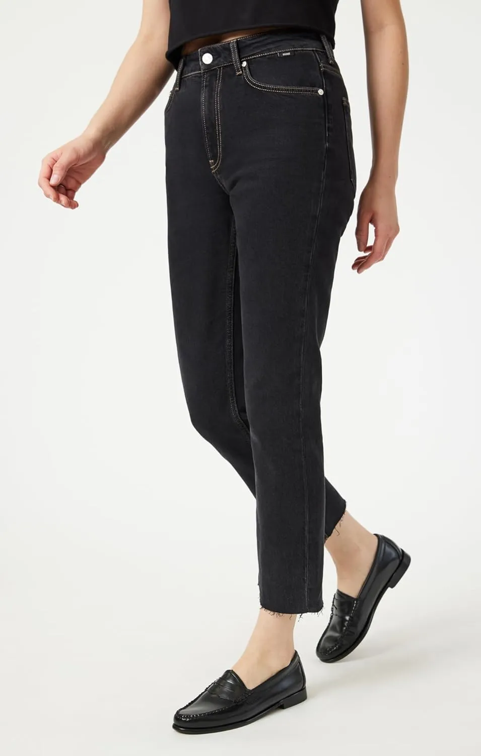 Mavi Women's New York High Rise Straight Leg Jeans