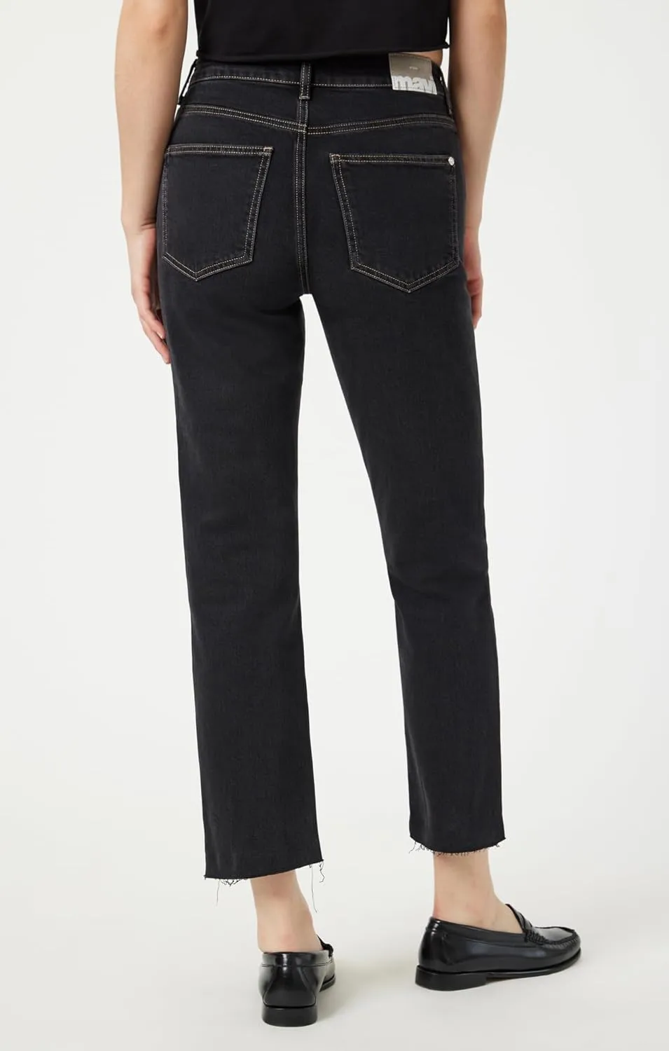 Mavi Women's New York High Rise Straight Leg Jeans