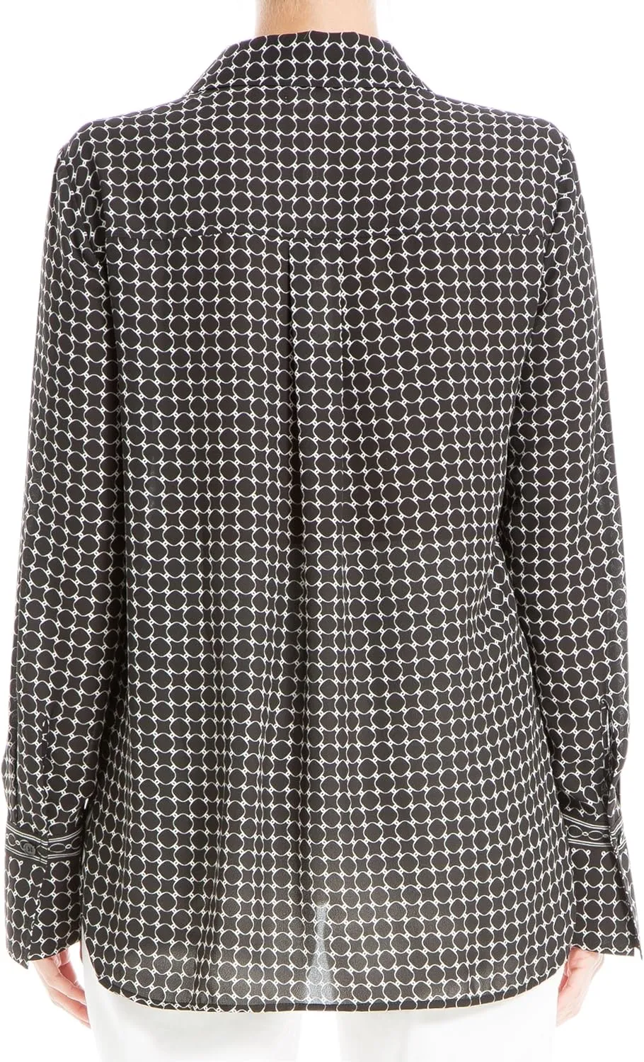 Max Studio Women's Spring 2023 Fashion Everyday Collared Long Sleeve Button Down Shirt