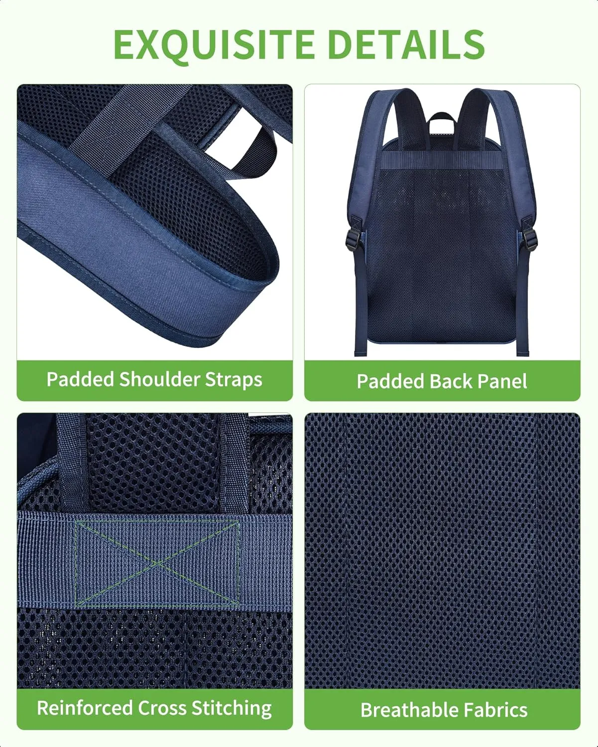MAY TREE Mesh Backpack Heavy Duty Big Mesh Bag Large Capacity for Travel Beach Hiking Outdoor Sports with Paded Strap