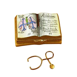Medicine Book Limoges Porcelain Box