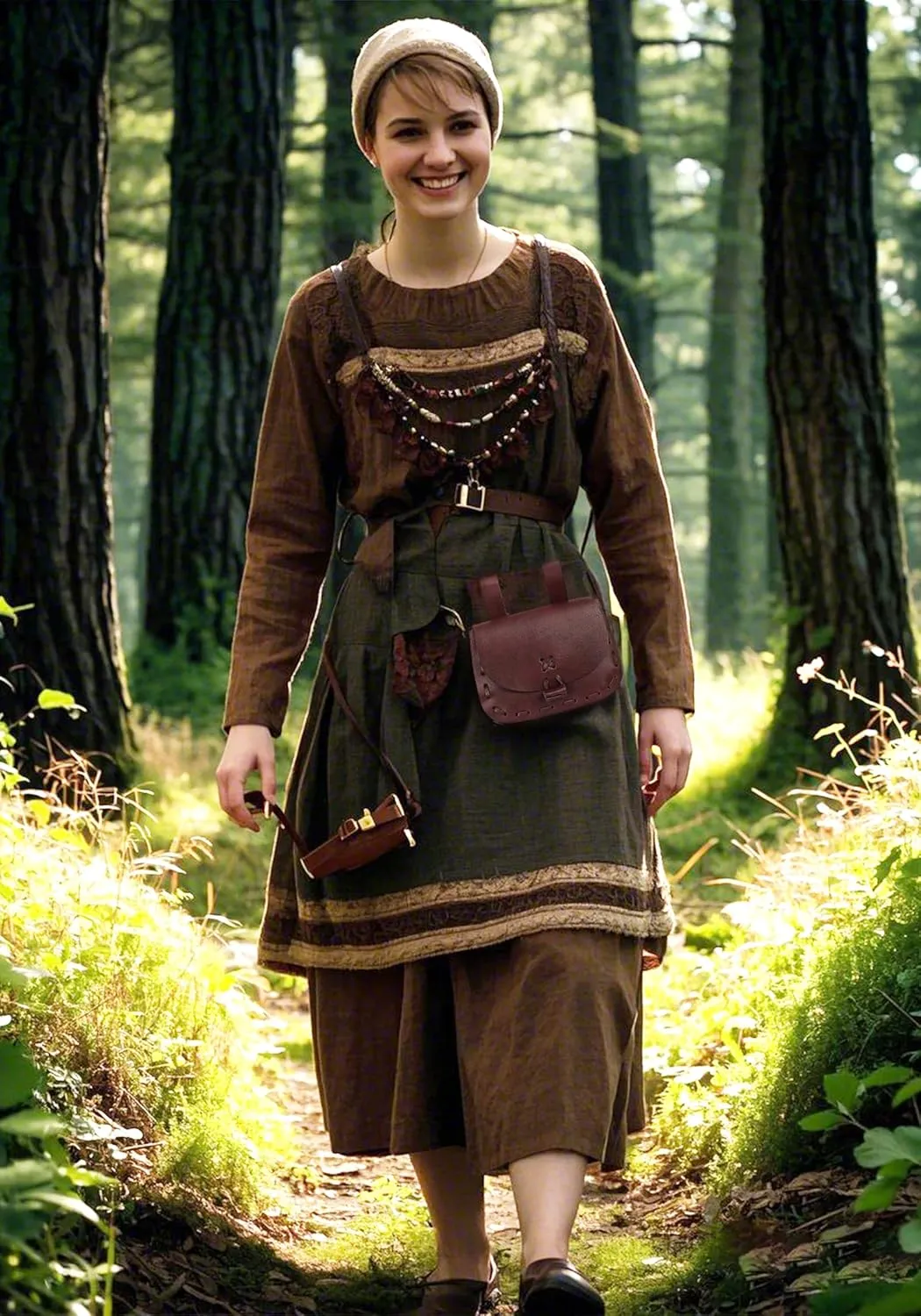 Medieval Waist Pack Vintage Belt Pouch Waist Bag LARP Renaissance Costume Accessories for Women Men