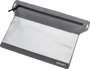 Medium Zippered Flat Document Bag - Grey/Black