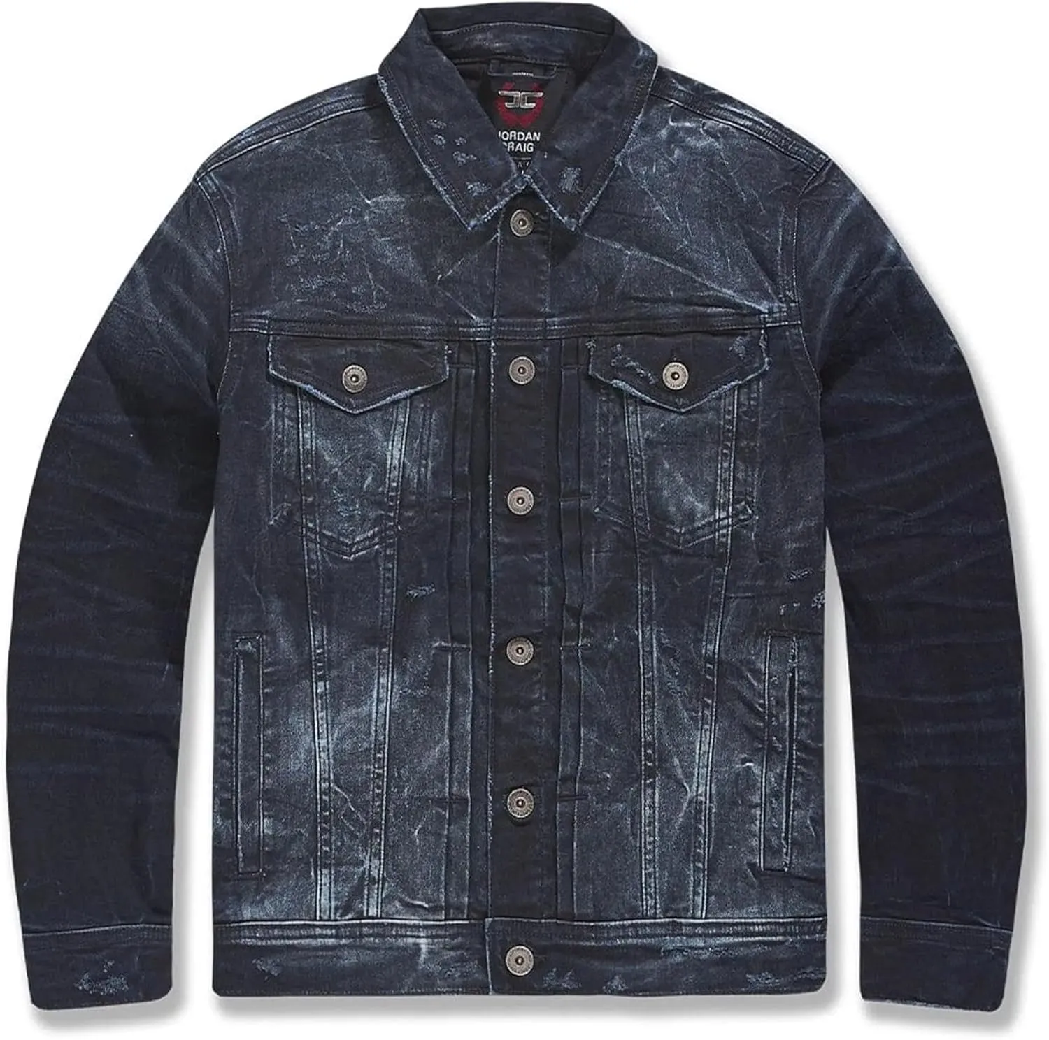 Men New Group Trucker Jacket (Black Shadow)