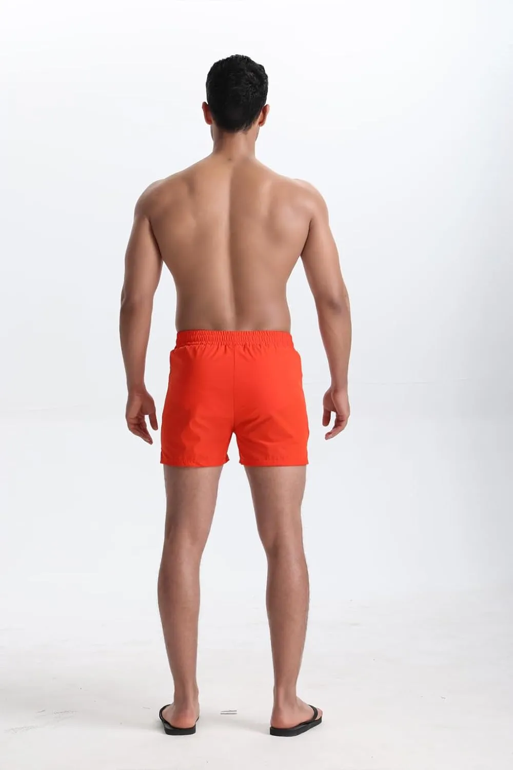 Mens 5" with Zipper Quick Dry Beach Shorts for Swimming Men Bathing Suit