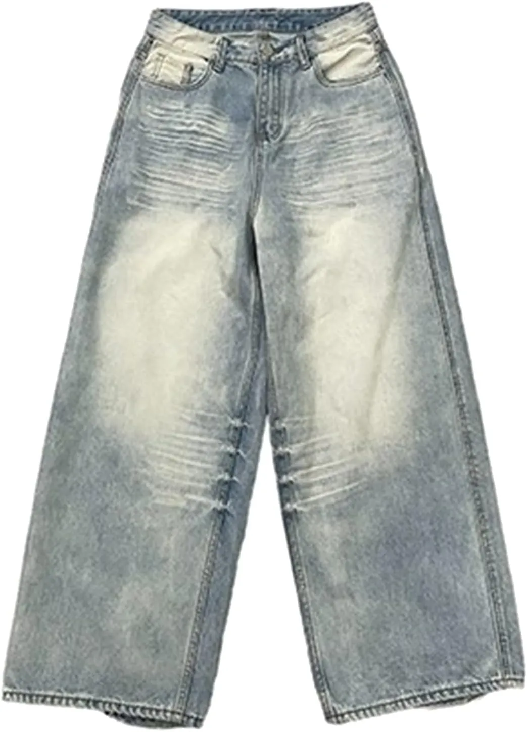 Men's Baggy Jeans Y2k Boyfriend Ripped Jeans Wide Leg Hip Hop Denim Pants Grunge Summer Baggy Cargo Pants