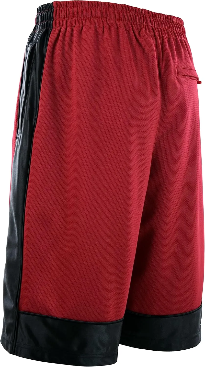 Mens Basketball Training Shorts with 3 Zippered Pockets