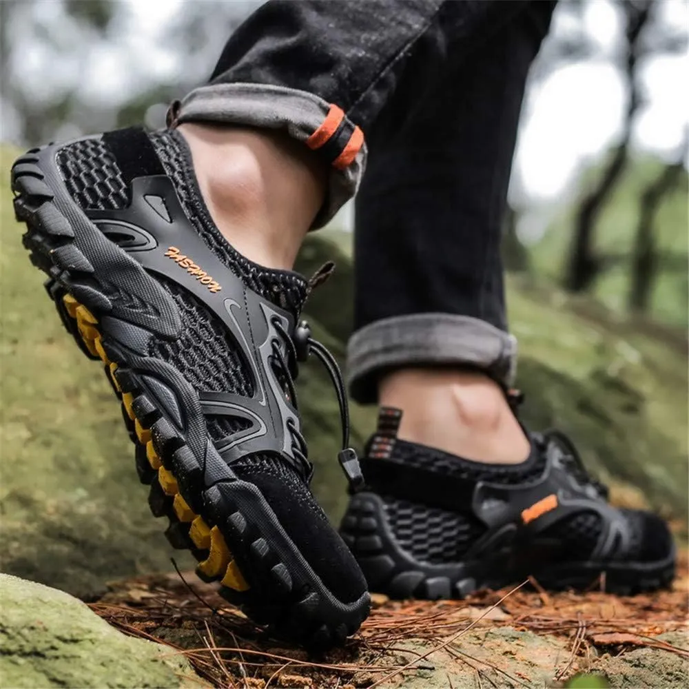 Men's Hiking Shoes Breathable Ultra-Slip Running Barefoot Trekking Mesh Quick Dry Lightweight Outdoor Training Sneakers