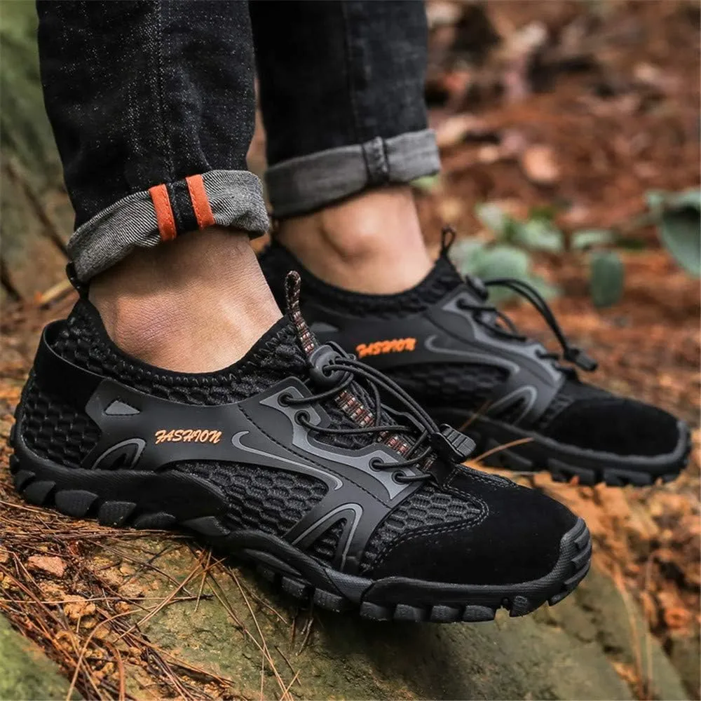 Men's Hiking Shoes Breathable Ultra-Slip Running Barefoot Trekking Mesh Quick Dry Lightweight Outdoor Training Sneakers