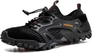 Men's Hiking Shoes Breathable Ultra-Slip Running Barefoot Trekking Mesh Quick Dry Lightweight Outdoor Training Sneakers