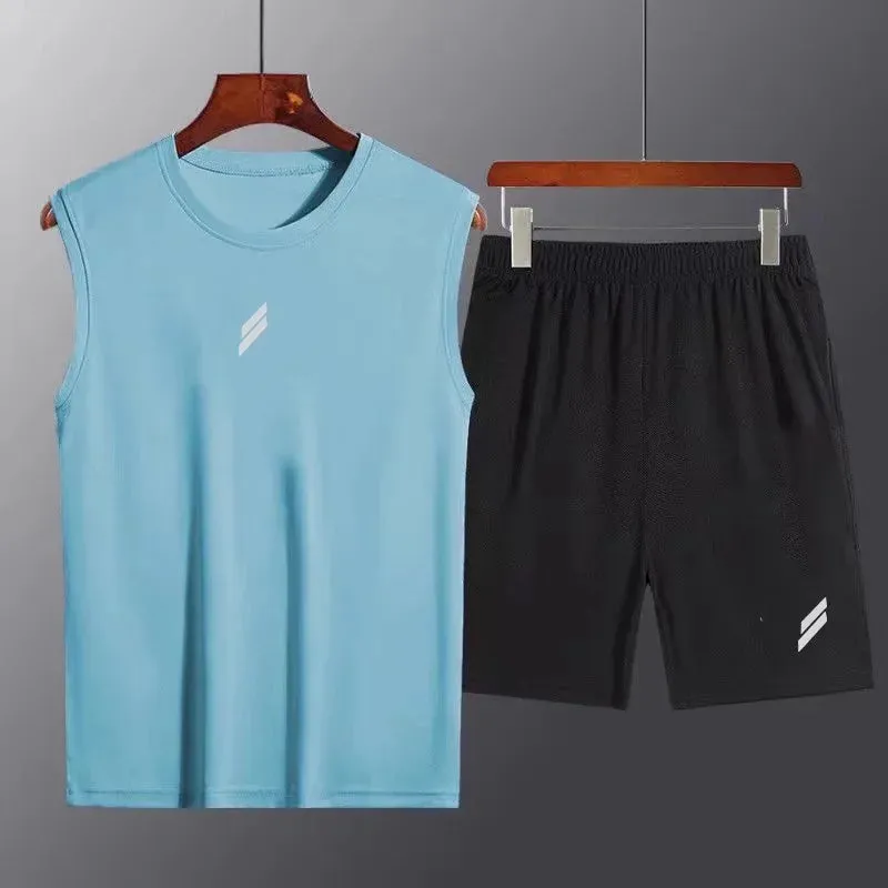 Men's Quick-Dry Mesh Sports Suit - 2-Piece Tracksuit