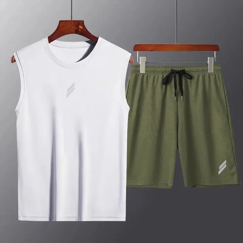 Men's Quick-Dry Mesh Sports Suit - 2-Piece Tracksuit