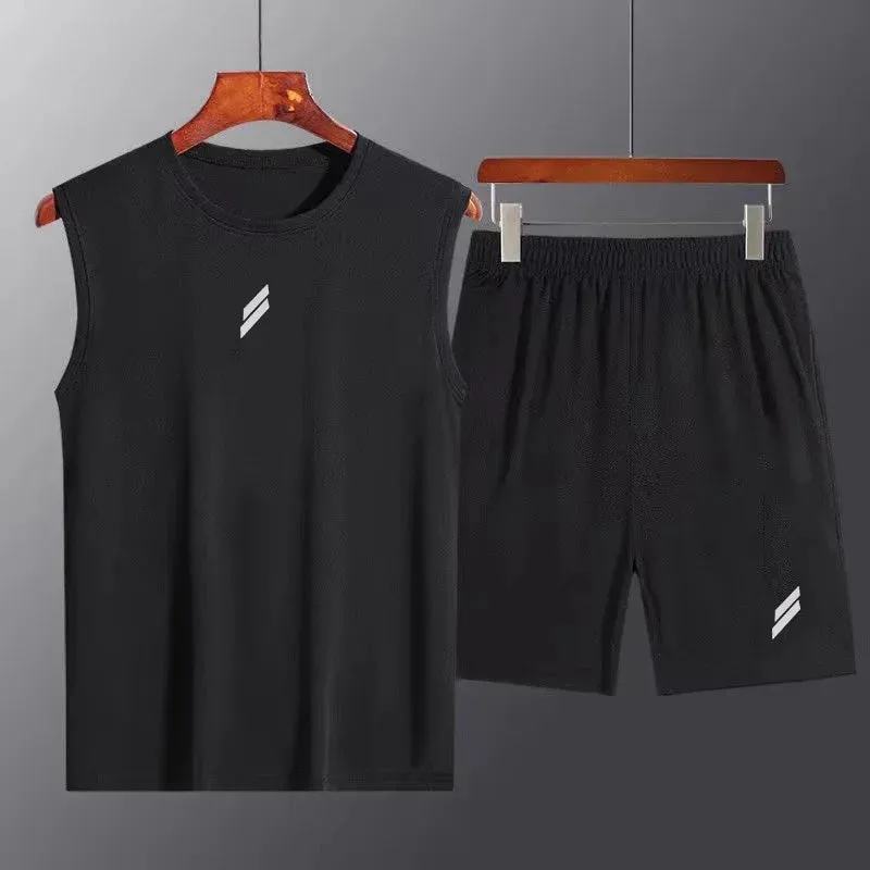 Men's Quick-Dry Mesh Sports Suit - 2-Piece Tracksuit