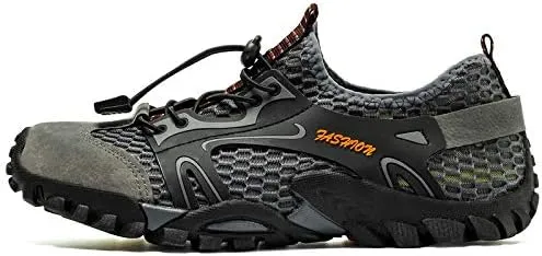 Mens Quick Dry Water Shoes, Mesh Hiking Trekking Outdoor Aqua Footwear, Camping, River Creek, Rainforest Hike,Beach