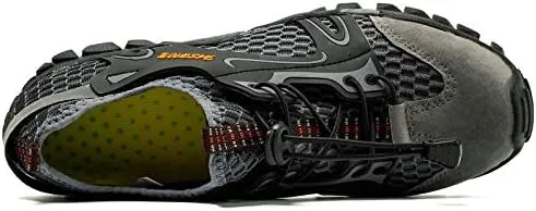 Mens Quick Dry Water Shoes, Mesh Hiking Trekking Outdoor Aqua Footwear, Camping, River Creek, Rainforest Hike,Beach