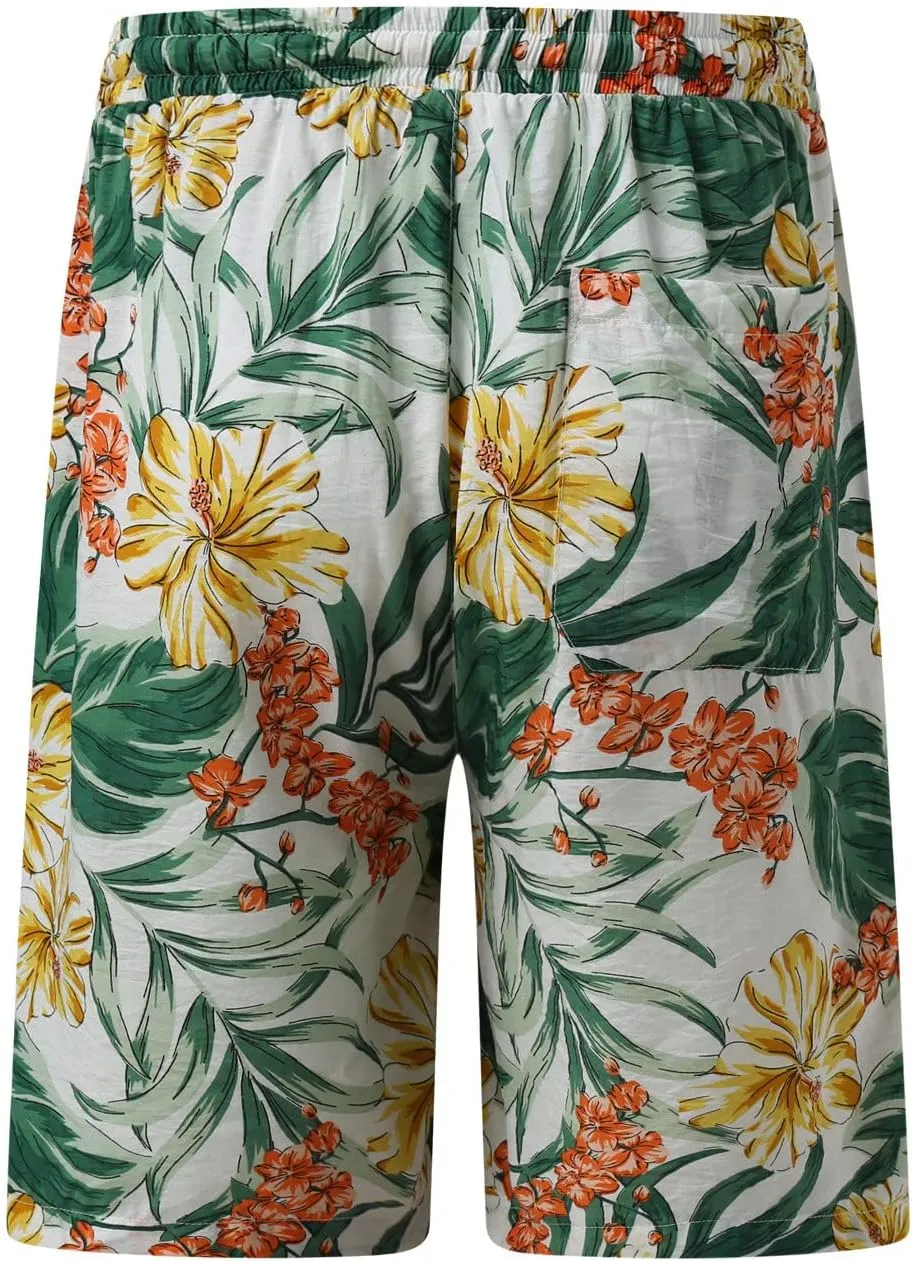 Men's Swim Trunks Quick Dry Bathing Suit Short Fashion Tether Pocket Board Short Pant Swimwear Bathing Suits Funny