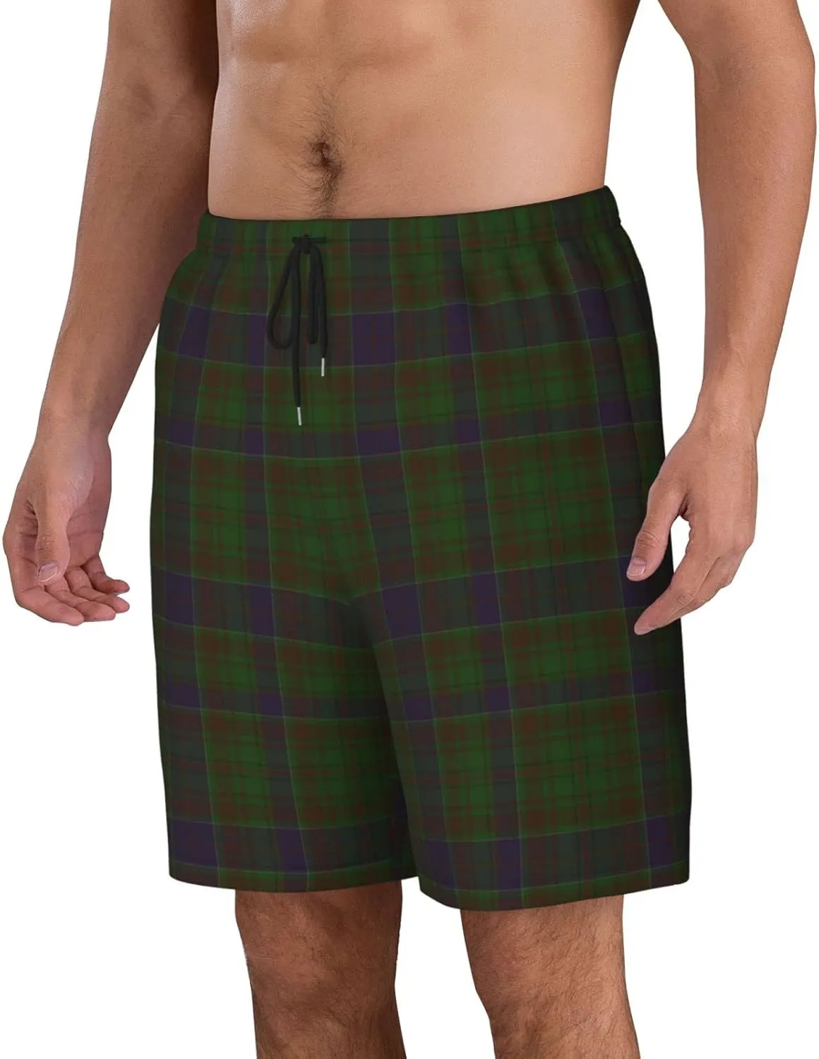 Men's Swim Trunks, Quick Dry Beach Shorts Summer Cool Beach Shorts with Mesh Lining