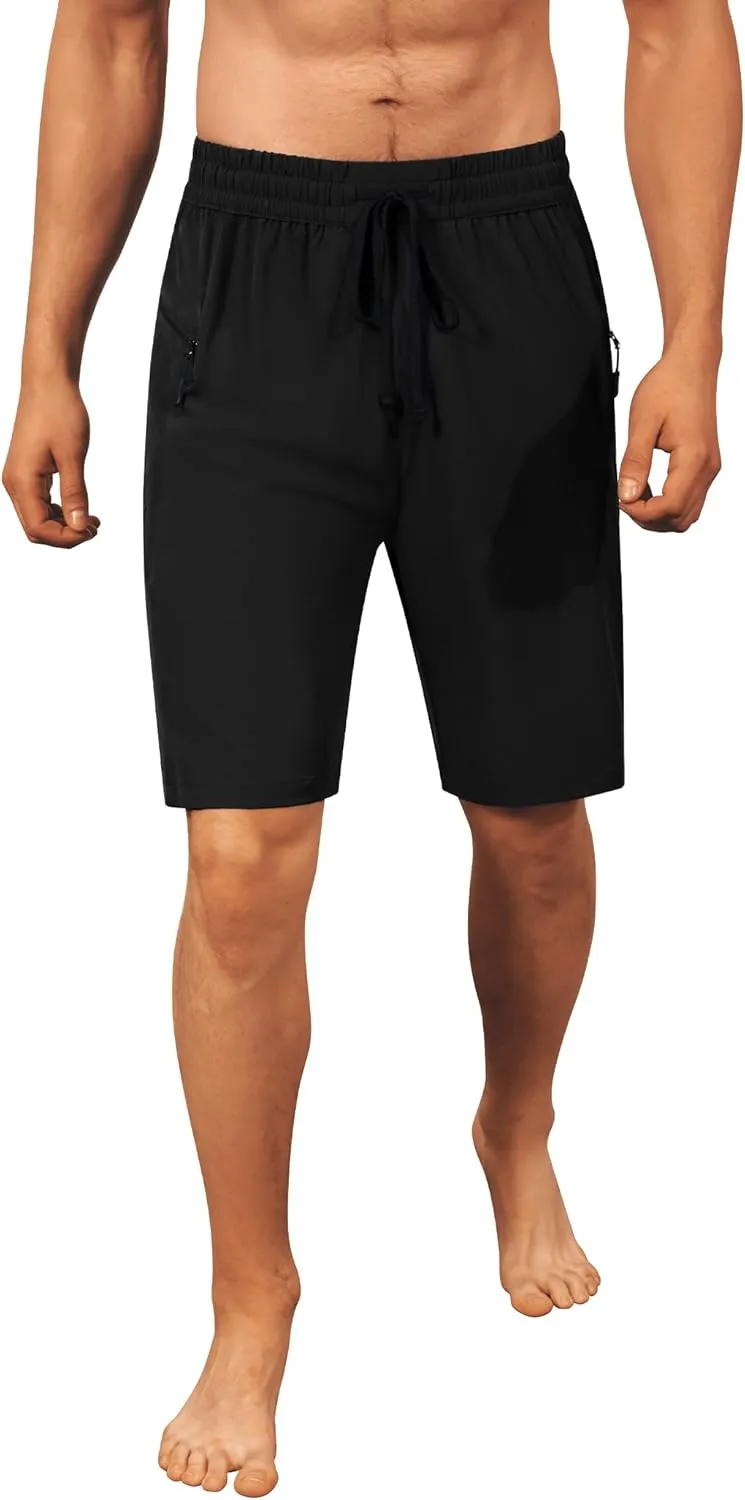 Men's Swim Trunks Quick Dry Beach Shorts with Zipper Pockets, UPF 50 , Swimming, Surfing, Outdoor - No Mesh Liner