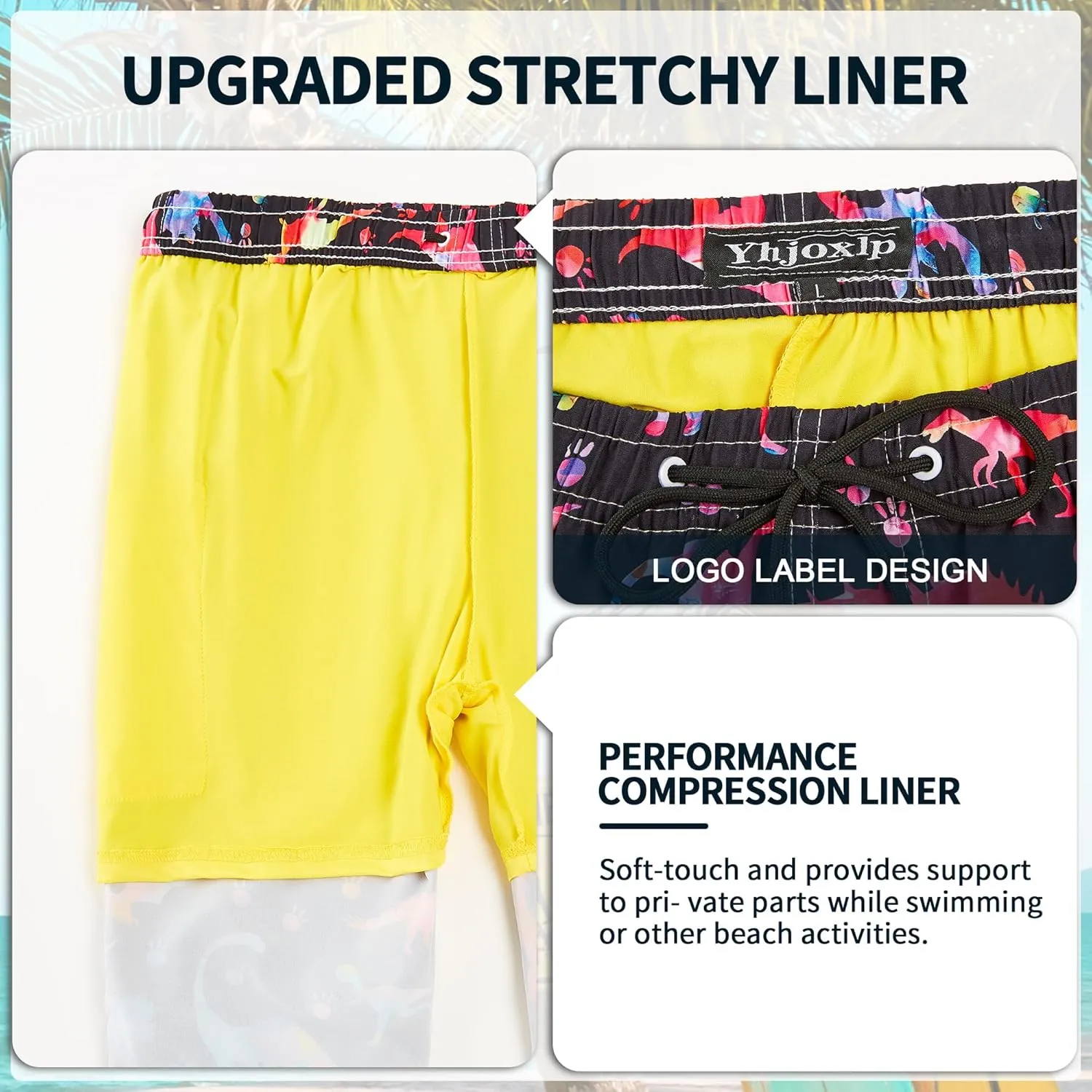 Mens Swim Trunks Quick Dry Board Shorts Bathing Suit for Men Beach Swimwear Breathable Surf Beach Shorts Swimwear