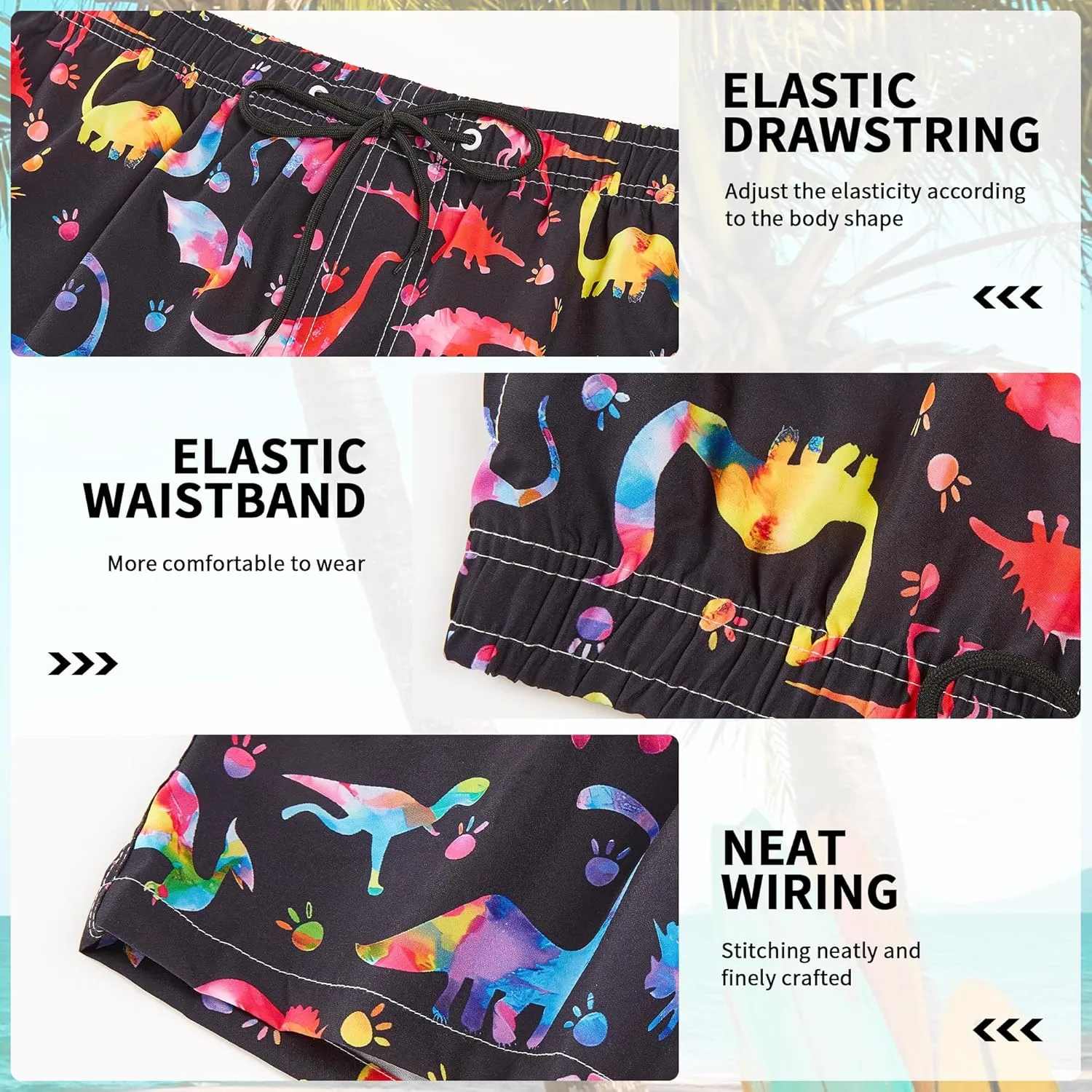 Mens Swim Trunks Quick Dry Board Shorts Bathing Suit for Men Beach Swimwear Breathable Surf Beach Shorts Swimwear