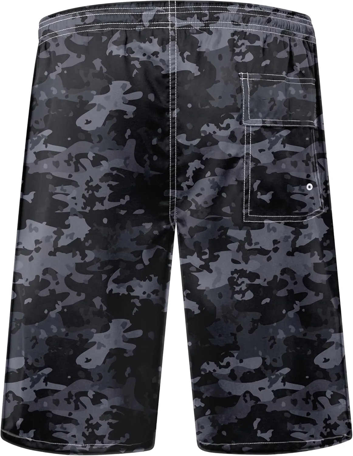 Mens Swim Trunks Quick Dry Board Shorts with Mesh Lining, Breathable Fit Print Beach Shorts Swimwear Bathing Suits