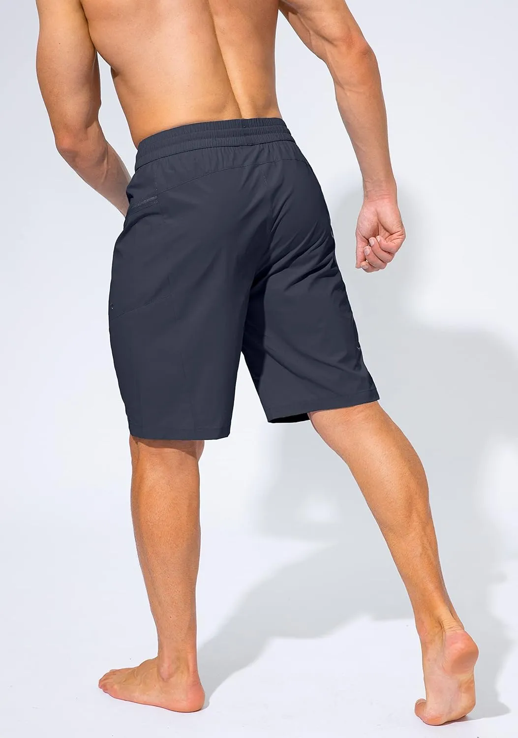 Men's Swim Trunks Quick Dry Board Shorts with Zipper Pockets Beach Shorts Bathing Suits for Men - No Mesh Liner