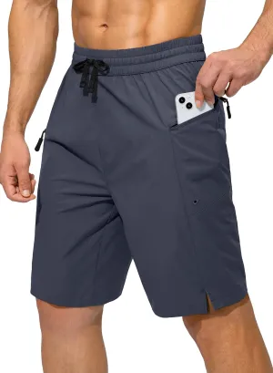 Men's Swim Trunks Quick Dry Board Shorts with Zipper Pockets Beach Shorts Bathing Suits for Men - No Mesh Liner