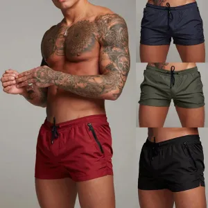 Mens Swim Trunks with Zipper Pockets Mesh Liner