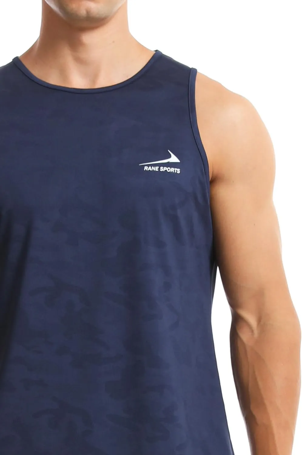 Men's Tank Tops Quick Dry Workout Top Mesh Running Sleeveless Shirts for Bodybuilding Gym Fitness Training