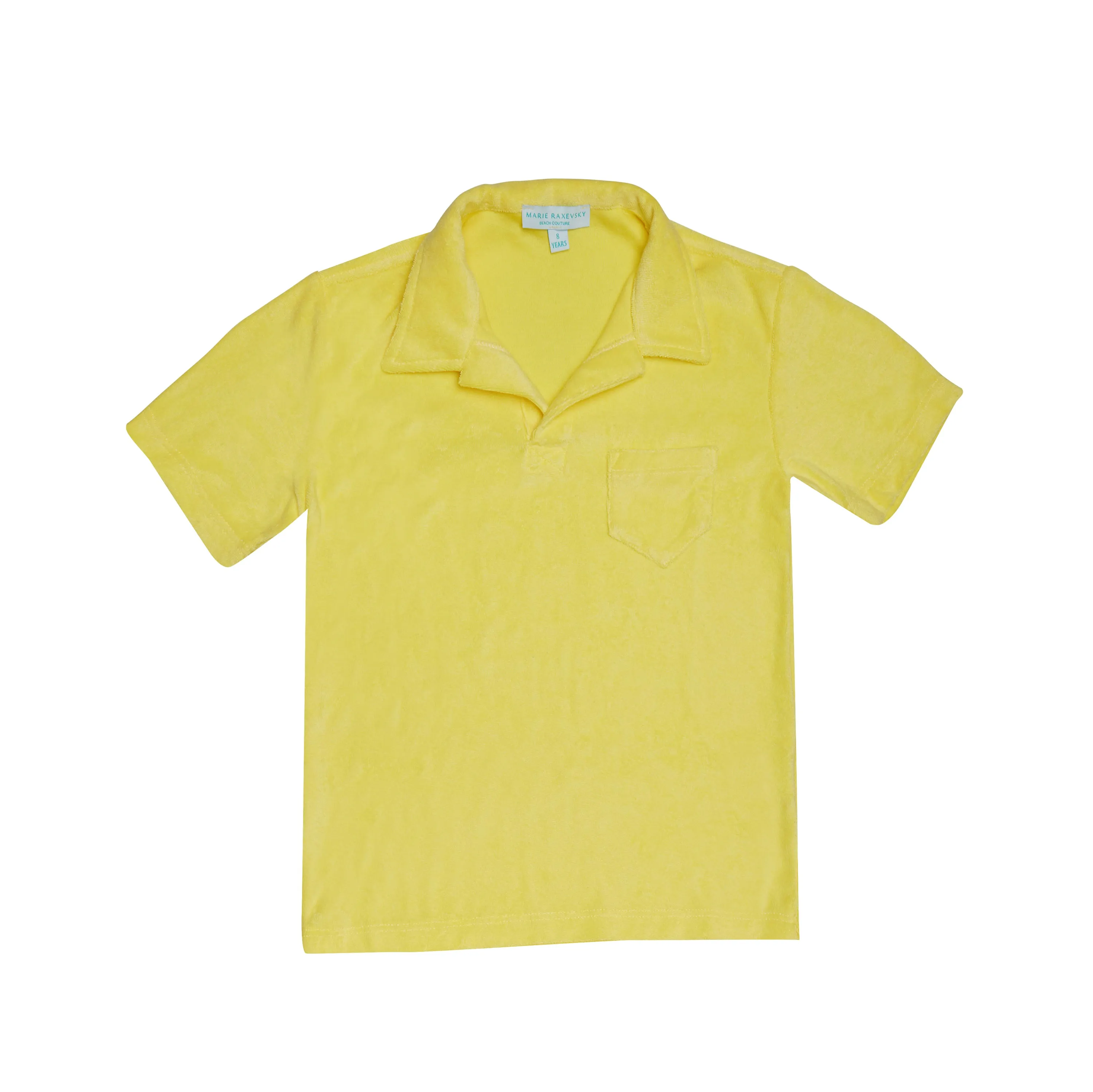 MEN'S TERRY POLO T-SHIRT YELLOW